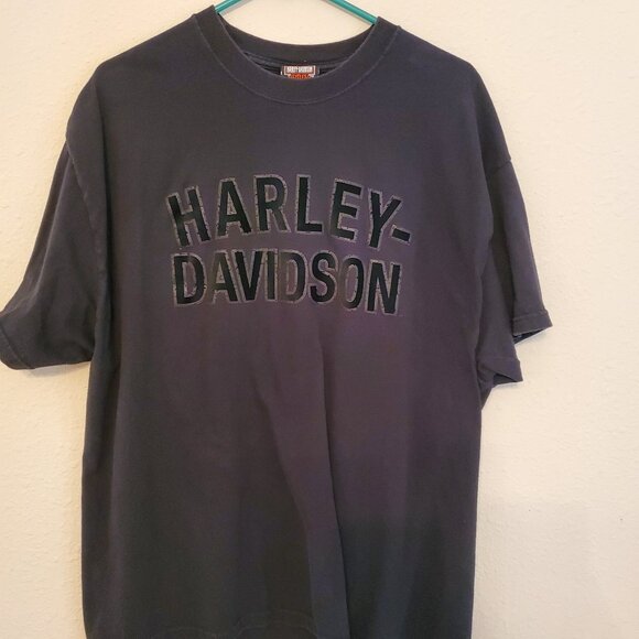 Harley Davidson black men's T shirt from Houston, TX, size XL, 100% cotton. - Picture 1 of 9